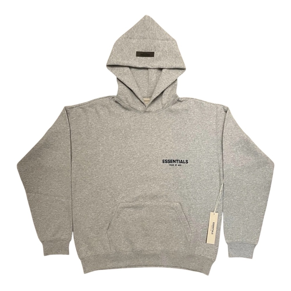 Fear Of God Essentials Dark Oatmeal Hoodie SS22 Heather Grey